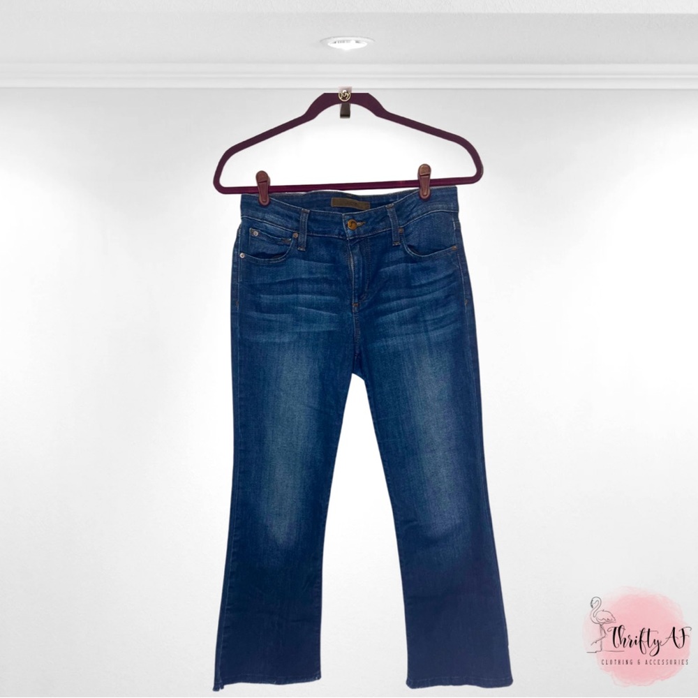 Joe’s Jeans The Olivia Mid Rise Crop Flare Size 27